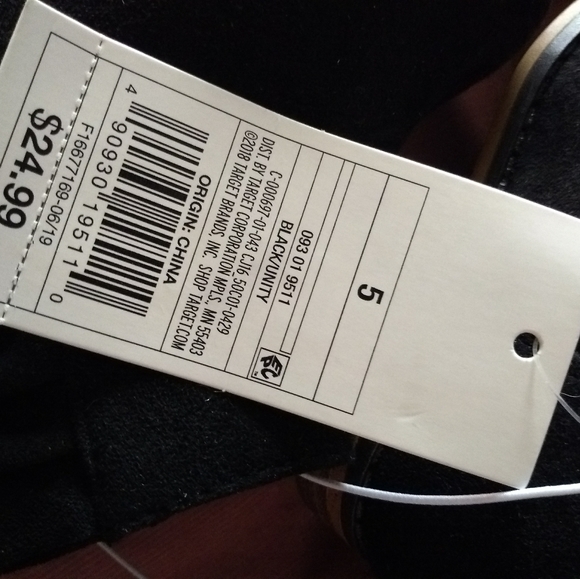 Girl's Cat & Jack Ankle Booties Boots Shoes Zip Up - Picture 9 of 9